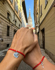 Amicizia è... • 2 Bracciali + Charm BEST FRIENDS - Filo Rosso del Destino