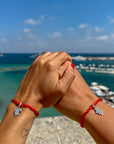 L'incastro magico • 2 Bracciali + 2 Charm PUZZLE - Filo Rosso del Destino