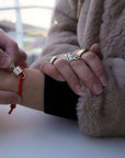 La mia combinazione... • 2 Bracciali + Charm LOCK ME - Filo Rosso del Destino